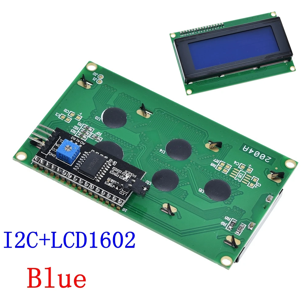 Межсоединений интегральных схем/I2C/TWI 2004 серийный синий зеленый Подсветка ЖК-дисплей модуль для Arduino UNO R3 MEGA2560 20х4, ЖК-дисплей 2004 - Цвет: I2C LCD2004 Blue