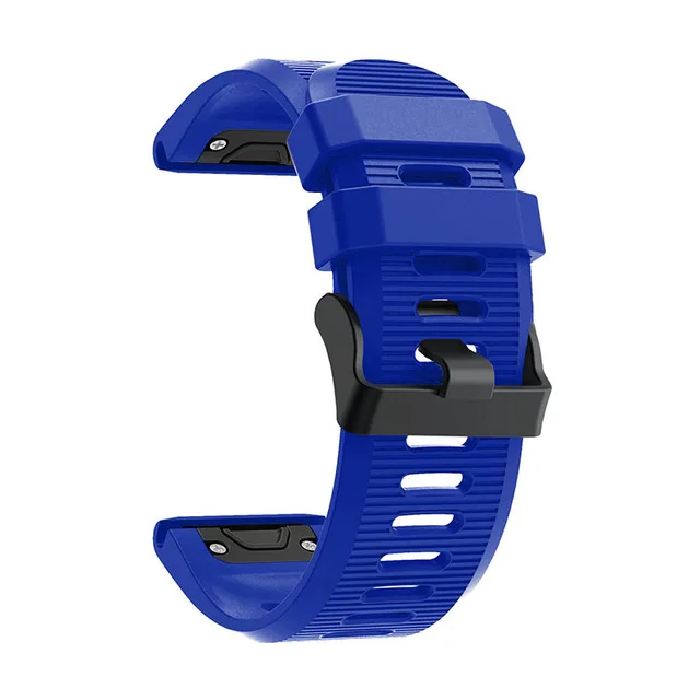 Pin Blue 26 мм ремешок для часов Garmin Fenix 6X pro 5X 5X plus 3 3 HR часы Quick Release силиконовый ремешок Easyfit смарт-Аксессуары - Цвет: Pin Blue