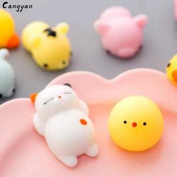 

Cat, bear, panda, pig and other soft animal toys decompression ball soft and sticky good stretch lovely gifts knead
