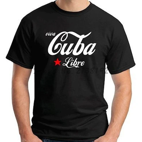 

fashion brand men t-shirt Cuba Star Logo Shirt men's top tees black tshirt men summer t shirt t