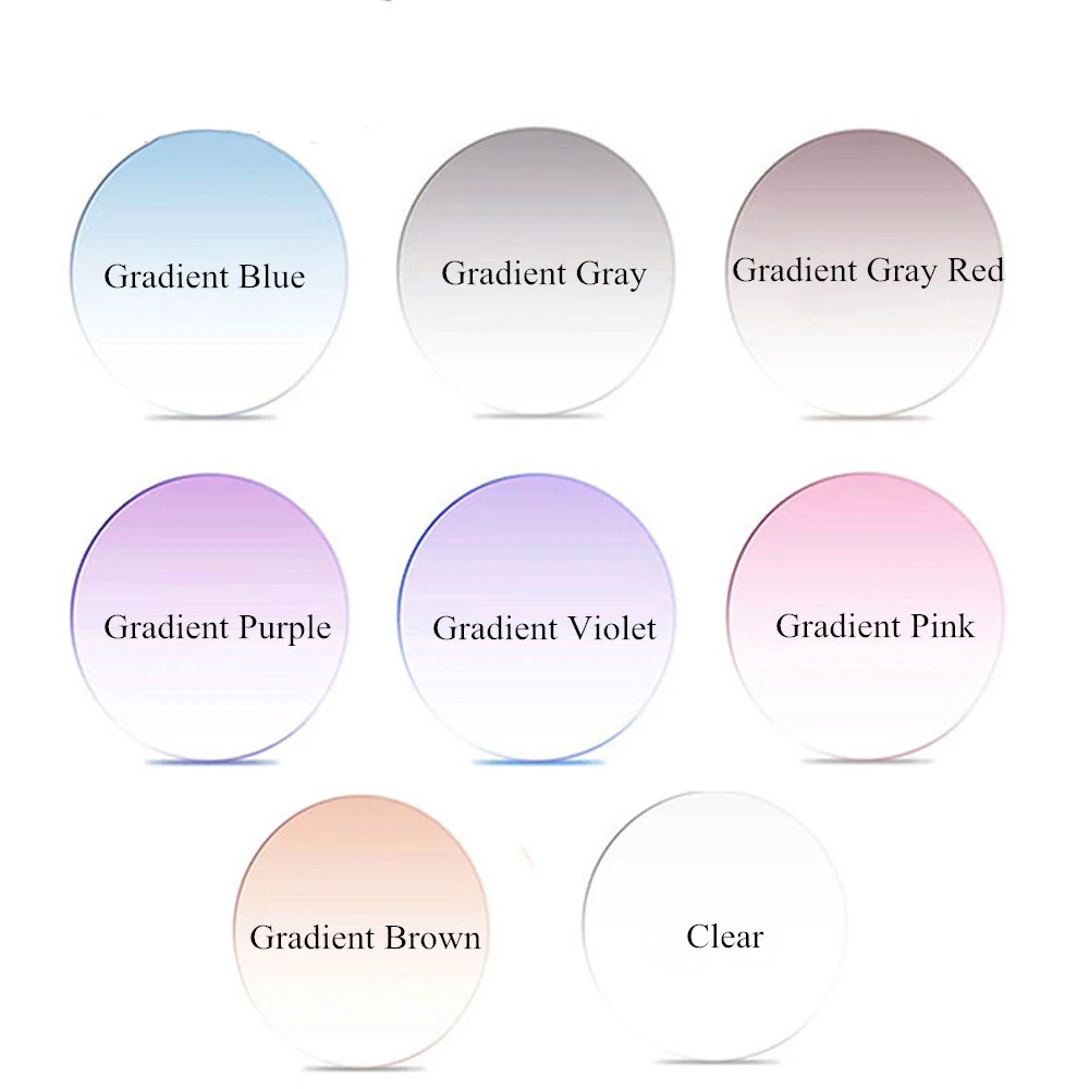 US $29.16 2 Pcs 161 167 Anti Blue Light Myopia Hyperopia Gradient Color Glasses Lens Mr8 Optical Glasses Prescription Sunglasses Lenses