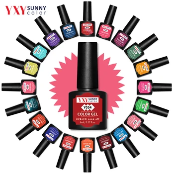 

YXY Sunny Color Nail Gel Polish 8ML Nail Gel 82 Colors Manicure Gel For UV LED Lamp Nail Varnishes Hot Sale Color Nail Polish