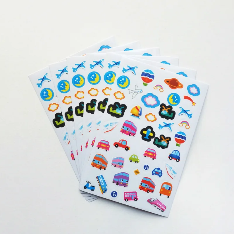 

6 шт., наклейки для дневника в виде самолета