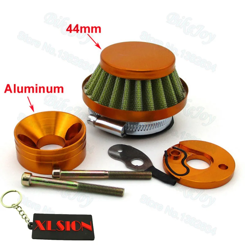 44mm Racing Air Filter + Aluminum Stack Adapter Vstack Kit For 23cc