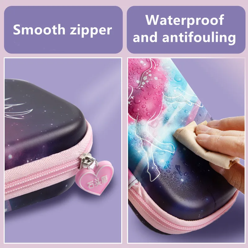 3D EVA Pencil Case Cartoon Animal Pen Case Girls Children School Supplies Storage Pencil Cases