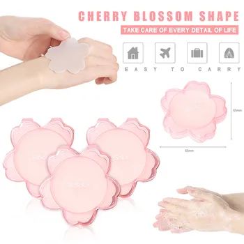 

3 Boxes 150 Sheet Portable Soluble Soap Disposable Hand Washing Tablet Mini Disinfectant Soap Paper Jabones