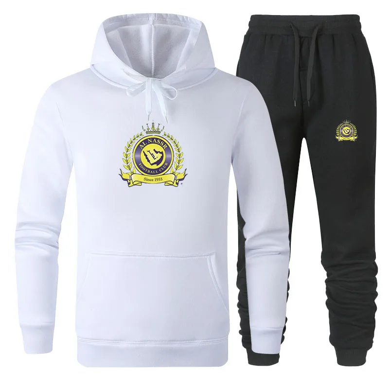 Осенние мужские комплекты, брюки, мужские толстовки, свитшоты, повседневная спортивная одежда с капюшоном+ штаны, пуловер, хлопок, принт, плюс флис, S-3XL - Цвет: 10