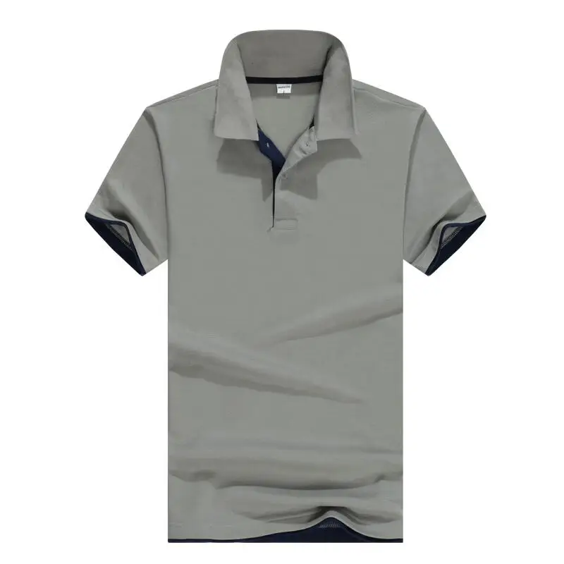 Летняя мужская повседневная хлопковая Однотонная рубашка поло, Мужская дышащая футболка с коротким рукавом для гольфа и тенниса, новая брендовая одежда