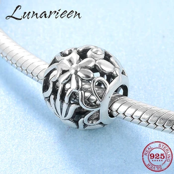 

Hot hollow out girls and flowers 925 Sterling Silver fashion fine Beads Fit Original europeu Charm Bracelet Jewelry making