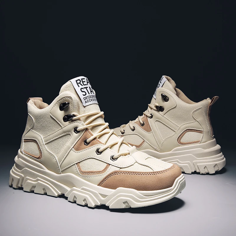 

VastWave Denim Ankle Boots Men Canvas Winter Work Shoes Warm Winter Men Boots Men Military Snow Boots For Men Botas