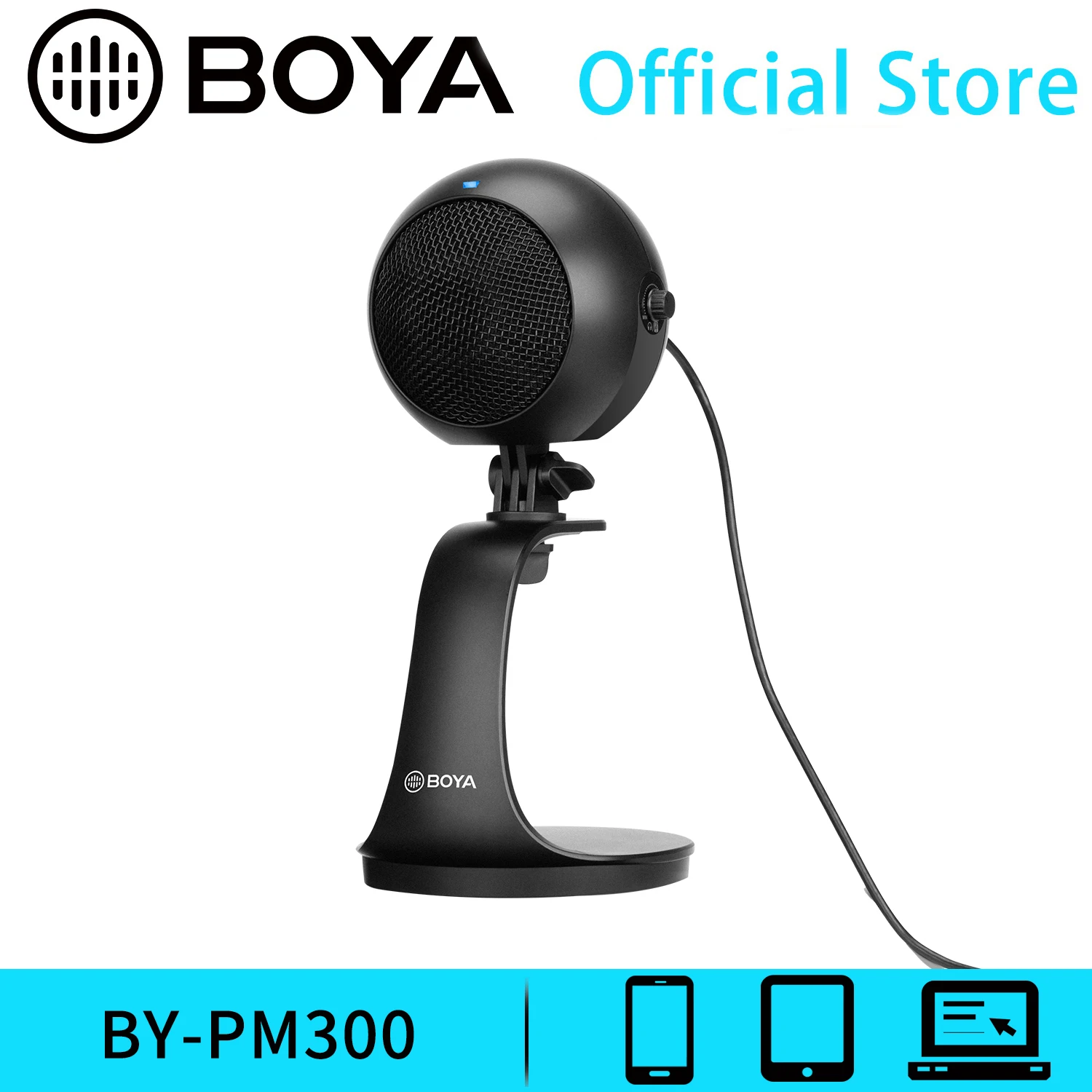 BOYA BY PM300 Profession USB Microphone Mic for PC Computer Desktop