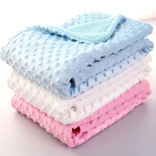 Mantas para bebé recién nacido, manta polar suave térmica, ropa de cama sólida para bebé, accesorios de masaje de Bereber