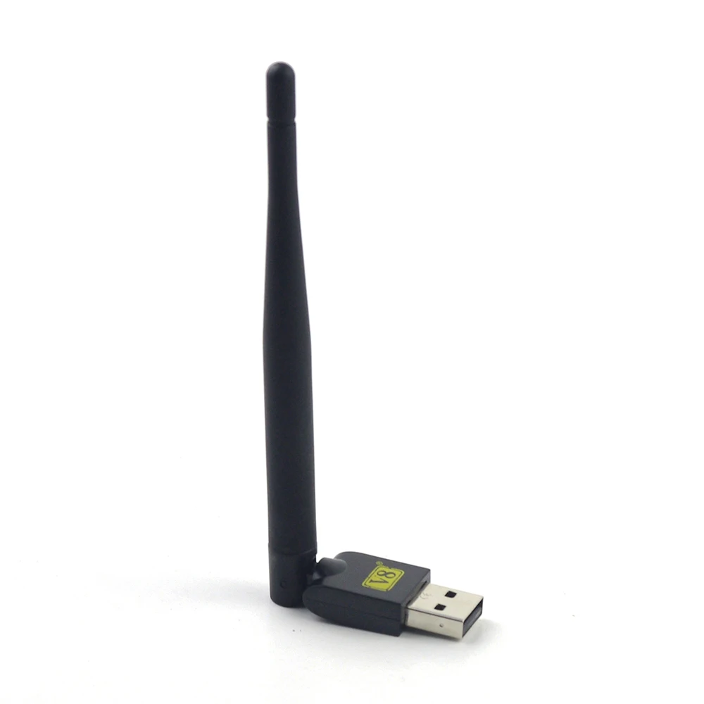 

USB WiFi Wireless with Antenna LAN Adapter for TV Box Satellite Receiver Freesat V7 HD/Freesat V8 Super Set Top TV Box Receptor