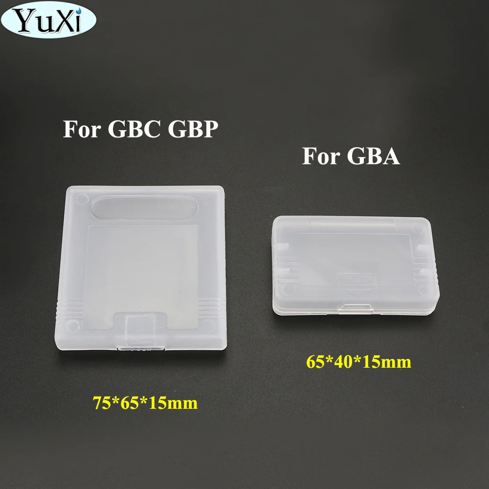 

YuXi 50pcs clear plastic cases for Nintendo for gameboy Advance for GBA SP for GBC for GBM Games Card Cartridge box