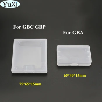 

YuXi Clear Plastic Game Cards Cartridge Case Dust Cover Case For Nintend for GameBoy Advance for GBA SP for GBC GBP
