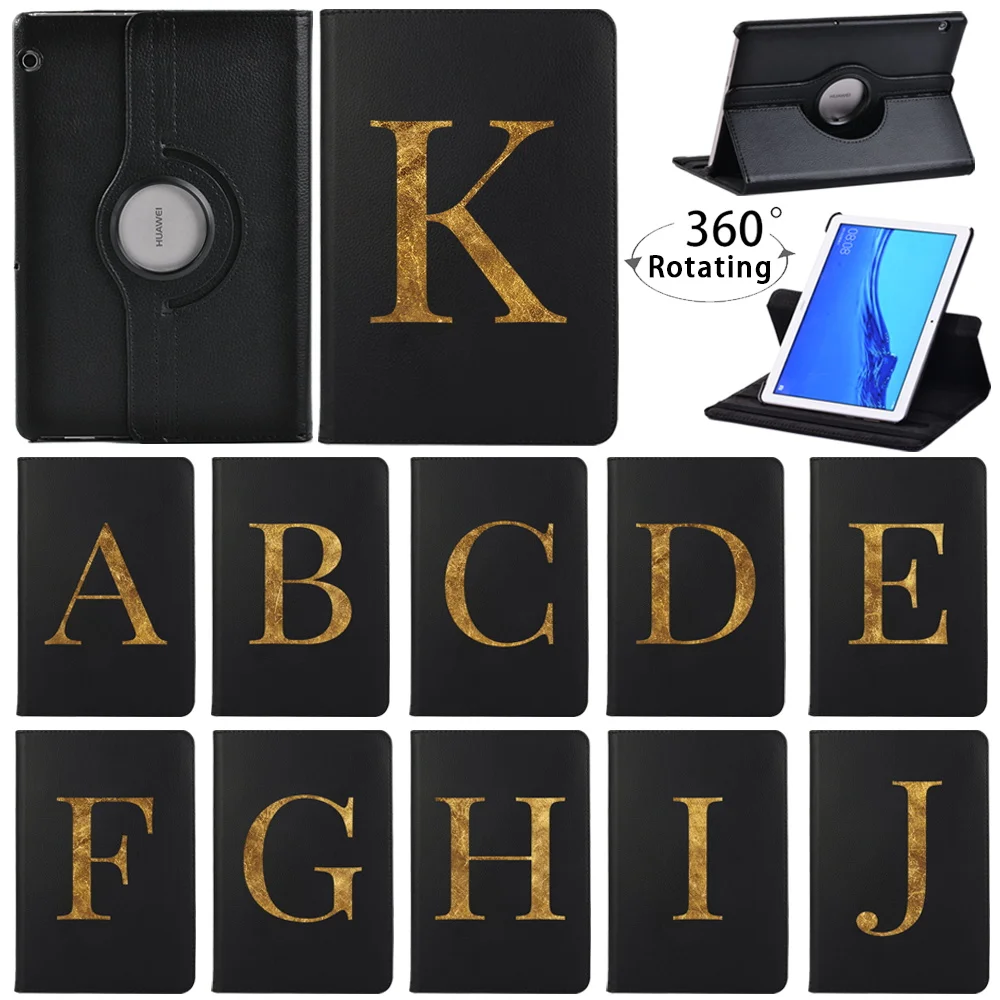 

For Huawei MediaPad T3 10 9.6" AGS-L09 W09/T5 10 10.1" AGS2-W09/W19/L03/L09 - 360 Degree Rotating Stand Tablet Cover Case