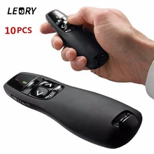 LEORY R400 Беспроводной Пульт Дистанционного Управление PPT 2.4G USB Портативный Пульт Дистанционного Управления Презентатором С Красной Лазерной Ручкой Для Powerpoint