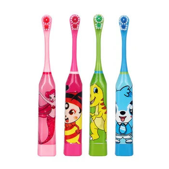 

Children Cartoon Pattern Acoustic Wave Electric Toothbrush Kids Home Cute Soft Hair Electric Teeth Brush Double-sided Clean