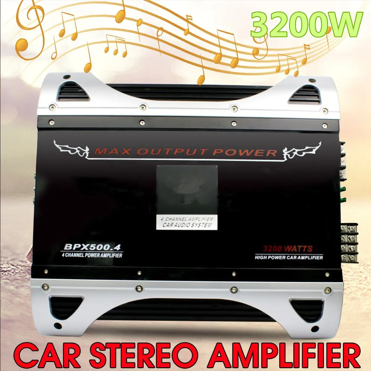 

3200W 12V 4CH Car HIFI Sound Amplifier Home Music Stereo Amplifiers AMP FM Bass Power Audio Amplifier Vehicle Subwoofer Speaker