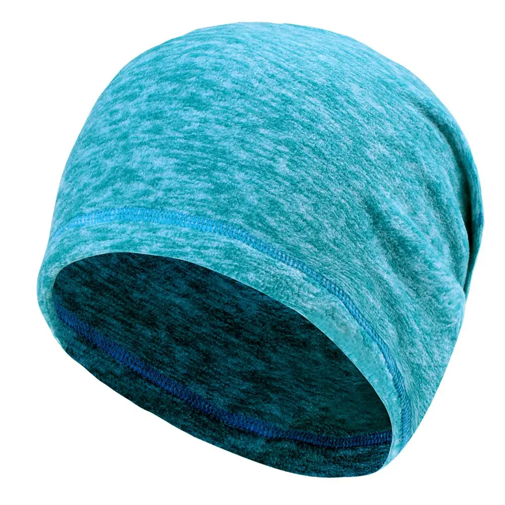07 Winter Fleece Warmer Caps Cationic Fabric Cold Weather Thermal Beanies Skullies Slouchy Turban Hip Hop Men Women Hats Fashion - Color: 07