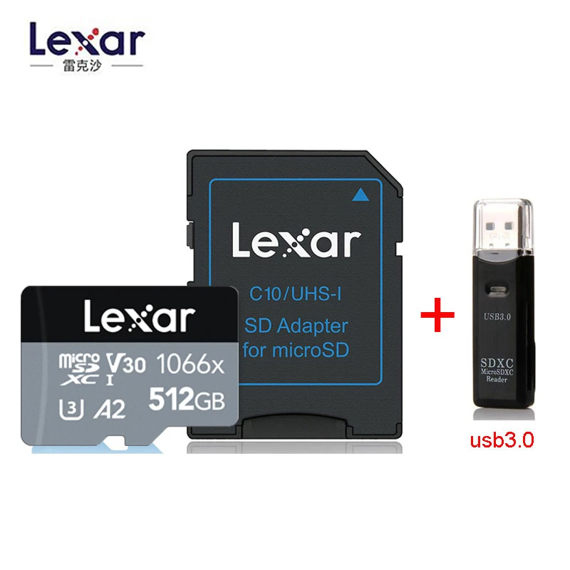 Uhs-I-Cards Lexar Professional Micro Sdxc 1066X 90mb/S U3 Read New 256GB 512GB 64GB 128GB