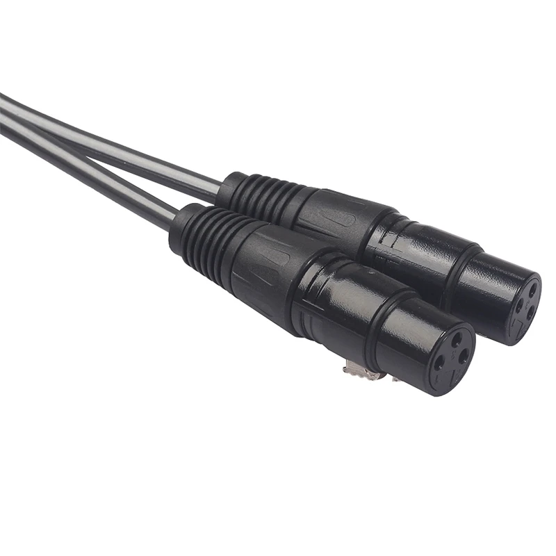Двойной Женский Xlr к Rca кабель, сверхмощный 2 Xlr Женский к 2 Rca Мужской Соединительный кабель Hifi стерео аудио соединительный кабель провод