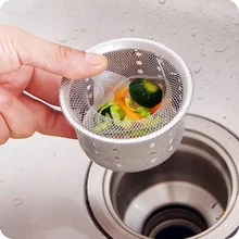 

100Pcs Kitchen Sink Mesh Strainer Waste Plug Filter Sewer Net Cleaning Tool