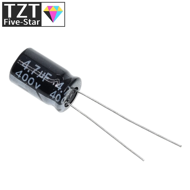 TZT 10/30 Stück Hochwertiger 400V4.7UF 8*12mm 4.7UF 400V 8*12 Elektrolytkondensator – Detail 6