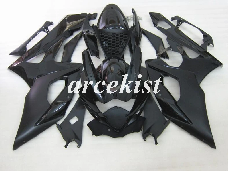 ABS пластик полный Обтекатели набор для Suzuki GSXR1000 GSXR-1000 K5 05 06 2005 2006 мотоцикл тела Набор Все Белый - Цвет: black