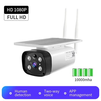 

Wifi Camera Solar Wireless Full-color Night Vision HD 1080p Home PIR Detect Security Solar Panel CCTV Waterproof IP66 Garage