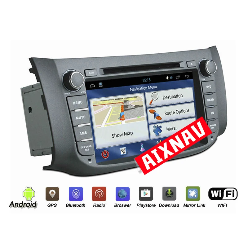 Sale GPS Navigator Car DVD Player Car Stereo with Display Auto Radio Bluetooth Car Multimedia Player for Nissan Sylphy 2012-2015 3