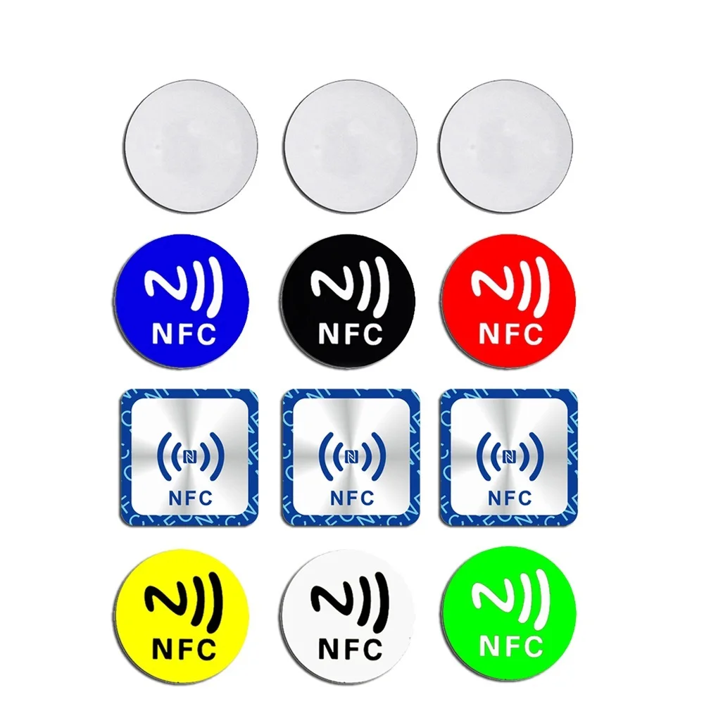 Бирка NFC Ntag215 504byte 12 шт. бирка 215 наклеек s-бирки значки стикер 13 56 МГц для Amiibo ios13