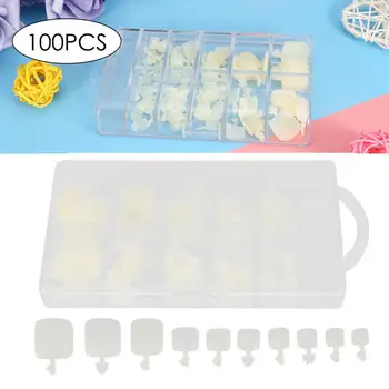 

False Nails 100Pcs Natural Color False Nail Tips Full Cover Nail Art Tips Extension False Nails Artificial Nails