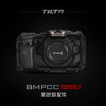 

TILTA Black Color Cage TA-T01-FCC-B for BMPCC4K 6K DSLR Camera Cage for Blackmagic Pocket Cinema Accessories Kit