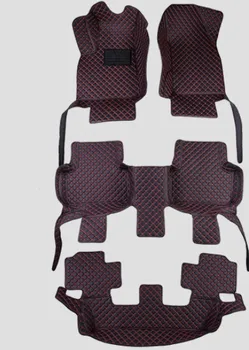 

High quality ! Full set car floor mats for Audi Q7 7 seats 2019-2015 durable waterproof car carpets for Q7 2018,Free shipping