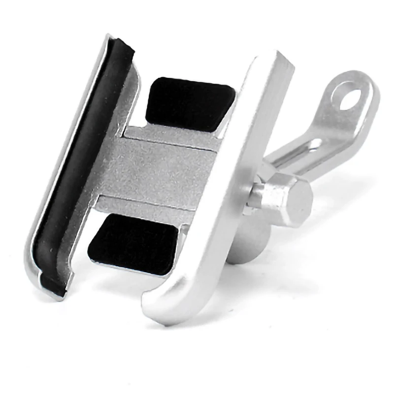 Rearview Silver YPAY алюминиевый держатель для телефона на велосипед, мотоцикл, руль, регулируемое зеркало заднего вида для мотоцикла, крепление для телефона 4-6,7, поддержка мобильного телефона - Цвет: Rearview Silver