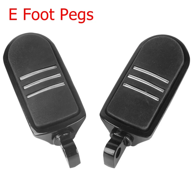 1.25" Streamliner Short Angled Highway Engine Guard Foot Pegs Mount For