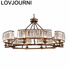 Современная Европейская лампа Candiles, современный скандинавский светильник с подвеской, хрустальный светильник Suspendu Lampara Colgante Hanglamp