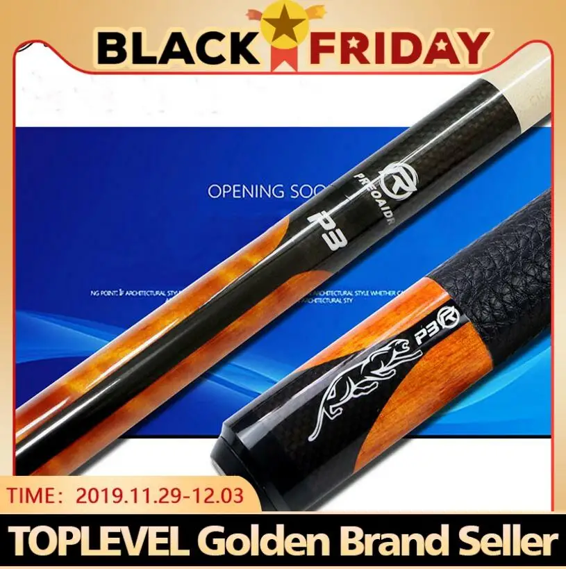 

New Brand P3R Billiards Cue Pool Stick 10mm/11.5mm/13mm Tip 4 Colors China 2019