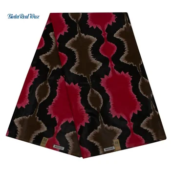 

African wax Print cotton Fabric Binta Real Wax Fabric Pattern new Print Fabric Ankara African Batik Fabric 24fs1257