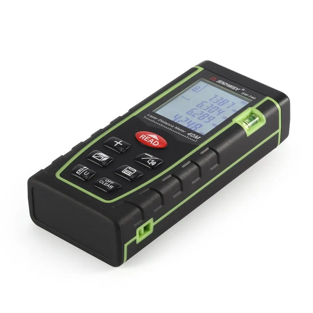 SNDWAY 40M SW-T40 Handheld Laser Distance Meter Range Finder Trena Laser Rangefinder Laser Tape Measure Distance Tool SNDWAY 40M SW-T40 Handheld Laser Distance Meter Range Finder Trena Laser Rangefinder Laser Tape Measure Distance Tool