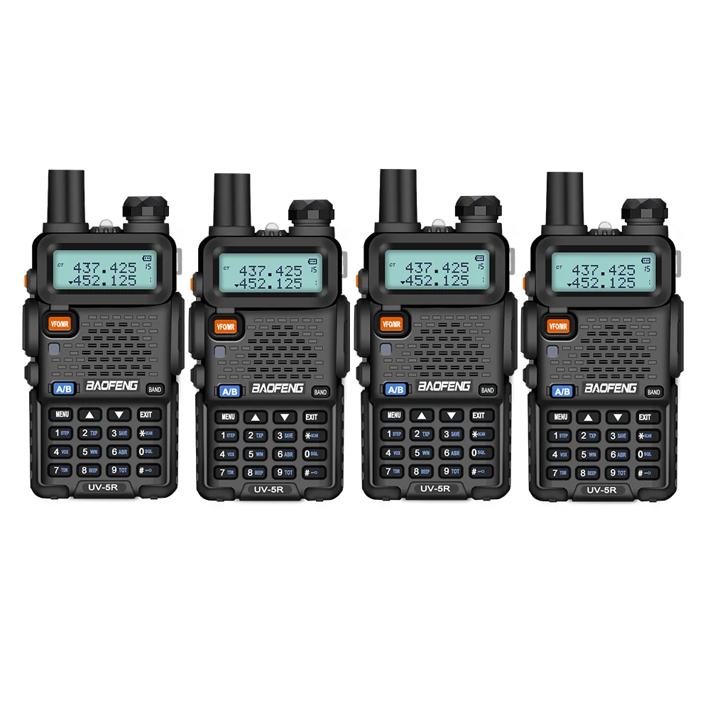 4 шт. 8 Вт BaoFeng UV 5R рация VHF UHF136 174Mhz и 400 520 МГц Двухдиапазонная двухсторонняя Baofeng UV5R