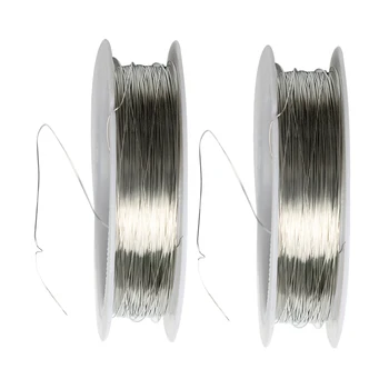 

44 Meters Iron Wire Cord Jewelry Making Findings for DIY Bridal Headpiece 0.3mm
