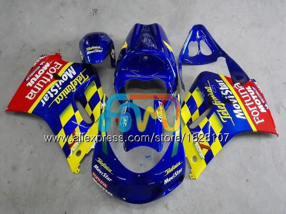 Корпус для SUZUKI RGV250 SAPC VJ22 92 93 94 95 96 66BS. 163 RGV-250 VJ21 всю 22 RGV 250 1992 1993 1994 1995 1996 обтекателя Синий Пламя - Цвет: No. 11