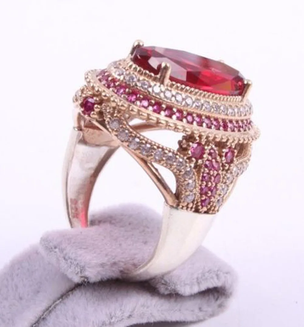 Модное кольцо с овальной огранкой, стразы, кольцо Вечность, розовый циркон, ювелирное изделие, роскошное, элегантное, очаровательное,, обручальное кольцо для женщин O3M397