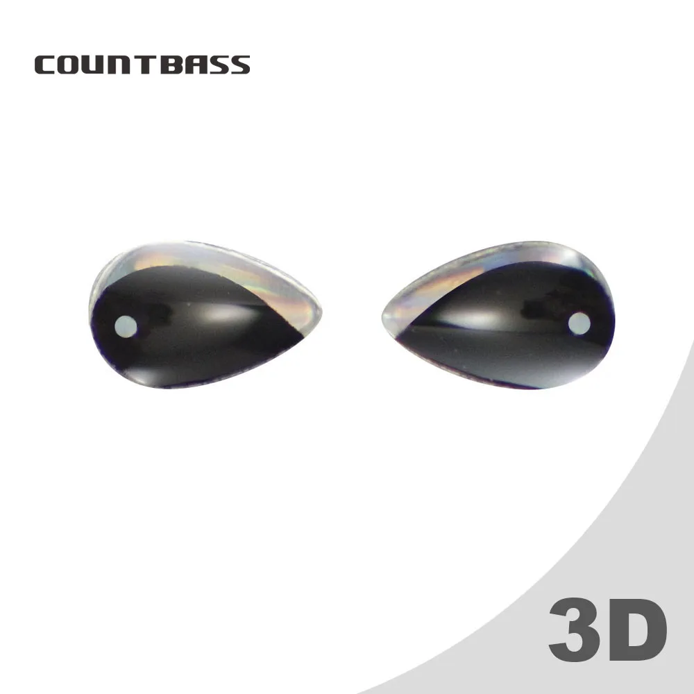 

50pcs COUNTBASS 5x3.2mm Special 3D Holographic Fishing Lure Eyes for Blank Hardbait Upainted Lure Body Minnow Crank Popper
