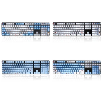 

1 Set Replaceable OEM PBT 108 Keys Keycaps Dye-sublimation Koi Fish Keycap for Readson GANSS IKBC Mechanical Keyboard
