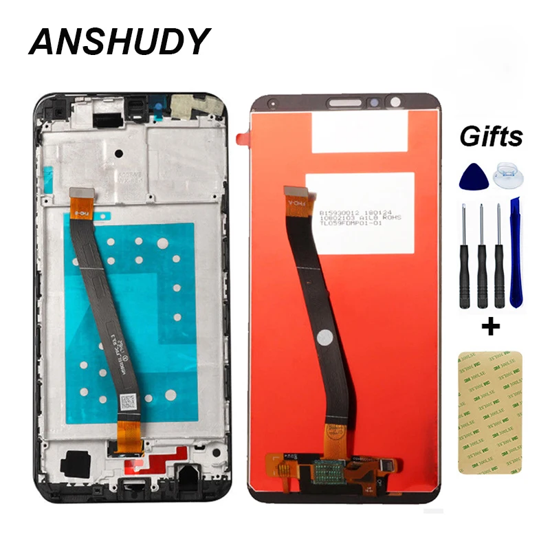 

4 Colors For Huawei Honor 7X BND-TL10 BND-AL10 BND-L21 BND-L22 BND-L24 LCD Display +Touch Screen Digitizer Sensor Assembly+Frame