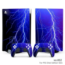 

New Lighting PS5 Standard Disc Edition Skin Sticker Decal Cover for PlayStation 5 Console & Controller PS5 Skin Sticker Vinyl