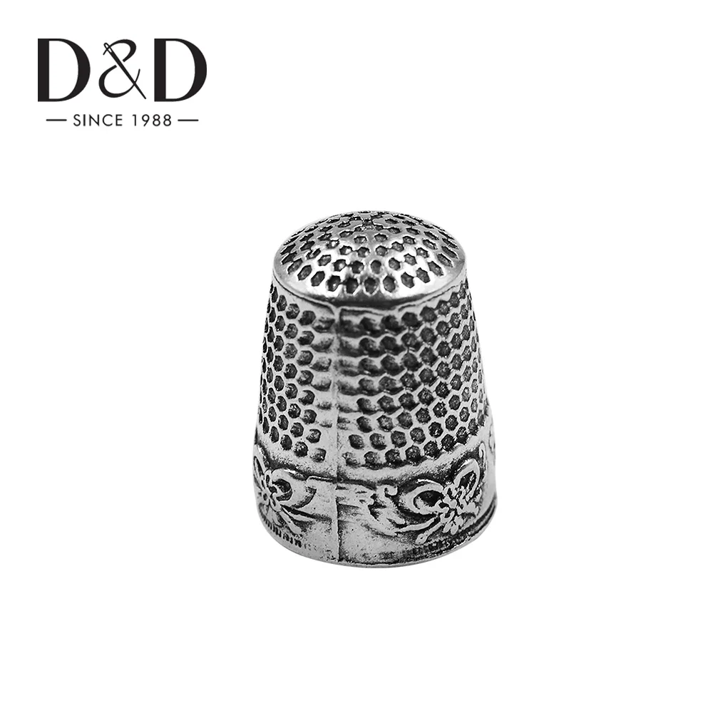 D&D, винтажный металлический чехол-игла, органайзер для игл и защита для пальцев, классический узор, наперсток для шитья, сделай сам, рукоделие, швейные инструменты